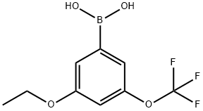 3-ETHOXY-5-(TRIFLUOROMETHOXY)PHENYLBORONIC ACID 结构式