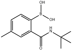 2-(T-BUTYLCARBAMOYL)-4-METHYLPHENYLBORONIC ACID 结构式