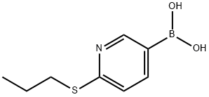 2-(PROPYLTHIO)PYRIDINE-5-BORONIC ACID 结构式