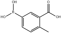 3-CARBOXY-4-METHYLPHENYLBORONIC ACID 结构式