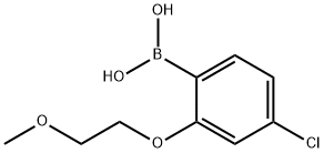 4-氯-2-(2-甲氧基乙氧基)苯硼酸 结构式