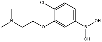 4-Chloro-3-(2-dimethylaminoethoxy)phenylboronic acid 结构式