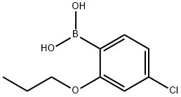 4-氯-2-丙氧基苯硼酸 结构式