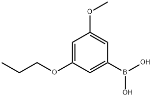 3-甲氧基-5-丙氧基苯硼酸 结构式