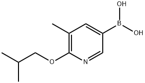 6-异丁氧基-5-甲基吡啶-3-硼酸 结构式