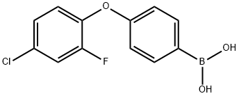 4-(4-氯-2-氟苯氧基)苯硼酸 结构式