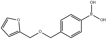 (4-((呋喃-2-基甲氧基)甲基)苯基)硼酸 结构式