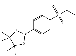 4-异丙基磺酰基苯硼酸频那醇酯 结构式