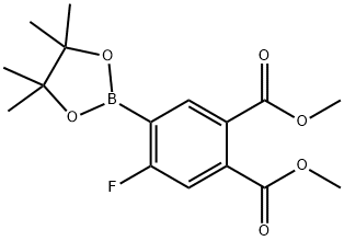 45-(二甲氧基羰基)-2-氟苯硼酸频那醇酯 结构式