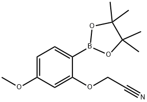 (2-CYANOMETHOXY)-4-METHOXYPHENYLBORONIC ACID, PINACOL ESTER 结构式