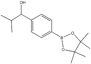 2-甲基-1-(4-(4455-四甲基-132-二噁硼烷-2-基)苯基)-1-丙醇 结构式