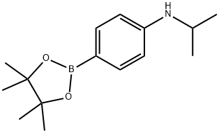 4-异丙基氨基苯硼酸频那醇酯 结构式