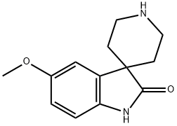 5-甲氧基螺[二氢吲哚-3,4'-哌啶]-2-酮 结构式