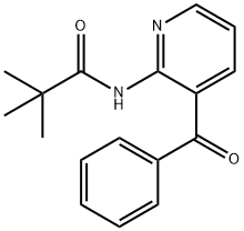 2-Pivaloylamino-3-benzoylpyridine 结构式