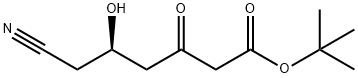 (5R)-6-氰基-5-羟基-3-氧代己酸叔丁基酯 结构式