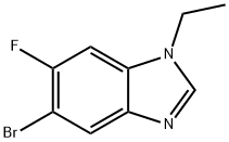 5-溴-1-乙基-6-氟-1H-苯并[D]咪唑 结构式