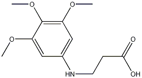 N-(3,4,5-三甲氧基苯基)-BETA-丙氨酸 结构式