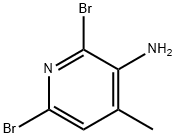 2,6-二溴-3-氨基-4-甲基吡啶 结构式