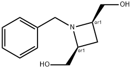 1-苄基-2,4-双羟甲基氮杂环丁烷 结构式