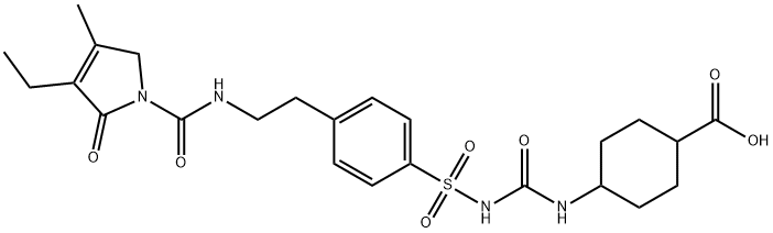 反式羧酸格列美脲 结构式