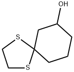 1,4-Dithiaspiro[4.5]decan-7-ol 结构式