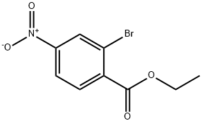 2-溴-4-硝基苯甲酸乙酯 结构式