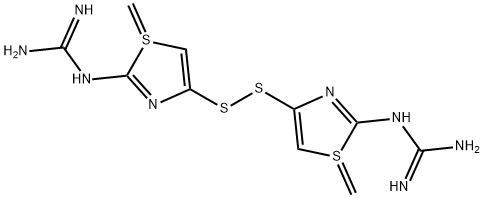 双[(2-胍基-4-噻唑基)甲基]二硫醚(法莫替丁杂质的) 结构式