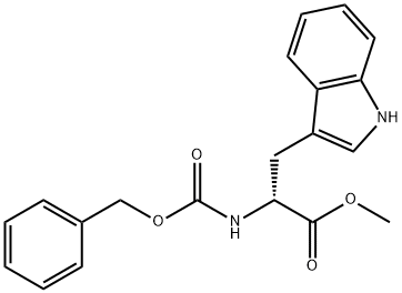 Z--D-色氨酸甲酯 结构式