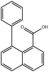 8-Phenylnaphthalene-1-carboxylic acid 结构式