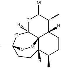 (3R,5AS,6R,8AS,9R,12R,12AR)-十氢-3,6,9-三甲基-3,12-环氧-12H-吡喃并[4,3-J]-1,2-苯并二氧杂卓-10-醇 结构式