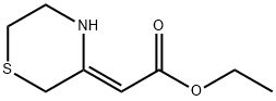 (2Z)-3-硫代吗啉亚基乙酸乙酯 结构式