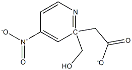 (4-硝基吡啶-2-基)乙酸甲酯 结构式