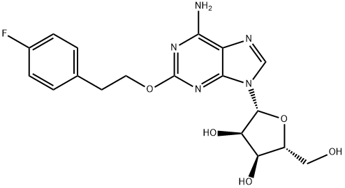 2-(2-(4-fluorophenyl)ethoxy)adenosine 结构式
