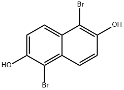 1,5-二溴-2,6-萘二酚 结构式