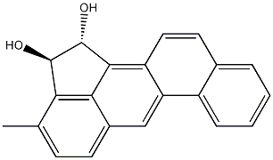 Benz(J)aceanthrylene-1,2-diol, 1,2-dihydro-3-methyl-, (1R-trans)- 结构式