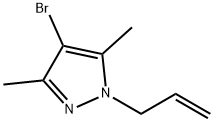 1-烯丙基-4-溴-3,5-二甲基-1H-吡唑 结构式