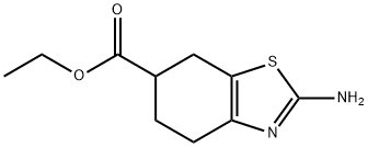 2-氨基-4,5,6,7-四氢苯并噻唑-6-羧酸乙酯 结构式