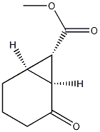 (1ALPHA,6ALPHA,7ALPHA)-2-氧代双环[4.1.0]庚烷-7-甲酸甲酯 结构式
