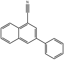 3-Phenylnaphthalene-1-carbonitrile 结构式