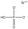 Strontium hydrogen orthophosphate 结构式