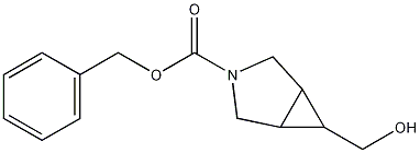 6-(羟甲基)-3-氮杂双环[3.1.0]己烷-3-羧酸苄基酯 结构式