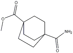 4-氨基甲酰基双环[2.2.2]辛烷-1-羧酸甲酯 结构式