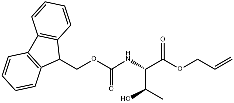N-Fmoc-L-threonine Allyl Ester 结构式