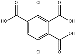 2,5-二氯-1,3,4-苯三甲酸 结构式