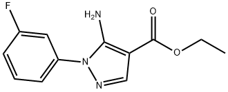 5-氨基-1-(3-氟苯基)-1H-吡唑-4-羧酸乙酯 结构式