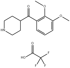 (2,3-Dimethoxyphenyl)-4-piperidinylmethanone Trifluoroacetate Salt 结构式