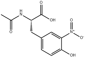 3-Nitro-N-acetyl-L-tyrosine 结构式