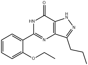 5-(2-Ethoxyphenyl)-3-propyl-1,6-dihydro-7H-pyrazolo[4,3-d]pyrimidin-7-one 结构式