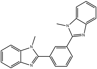 1,3-双(1-甲基苯并咪唑-2-)苯 结构式