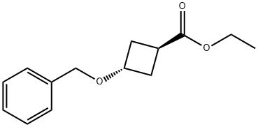 trans--ethyl 3-(benzyloxy)cyclobutanecarboxylate 结构式